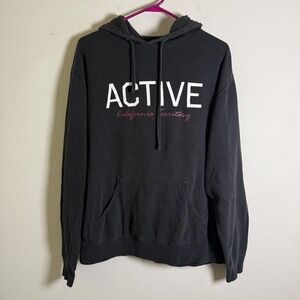 Active Ride Shop California Territory Graphic Hoodie Mens Large Black Pullover